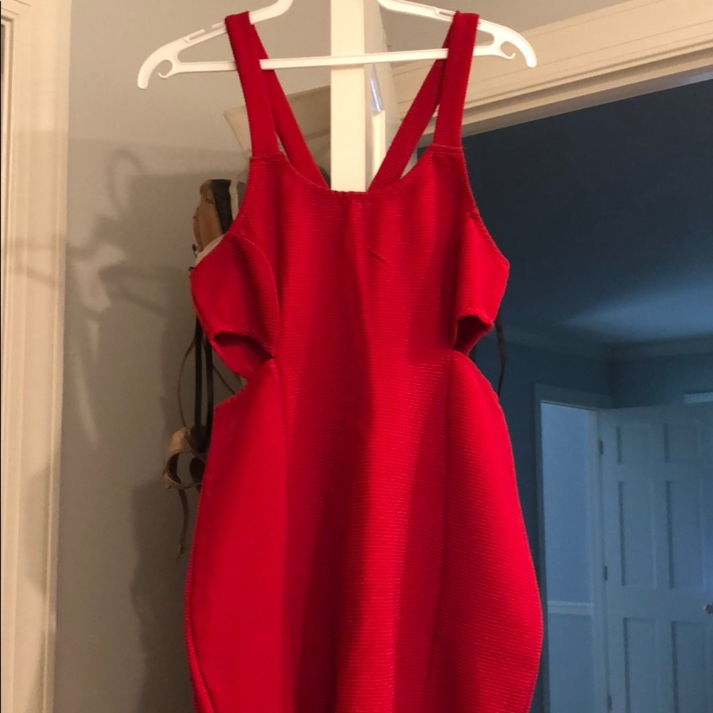 Worn once red cutout MinkPink Dress